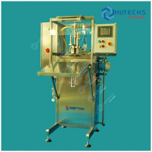 Máy chiết rót bán tự động túi Aseptic BIB200